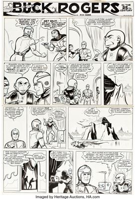 Buck Rogers Sunday Comic Strip Original Art #407 (NEA Syndicate, 1950s)