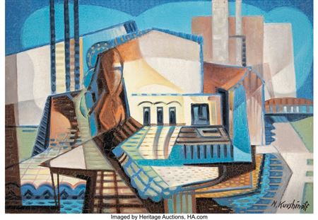 La Ville Moderne, Paris by Nicolai Kuvshinoff - Auction record, sale price, and art valuation. Compare with similar artists and explore comparable artworks.