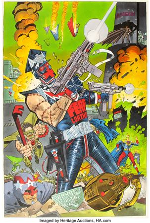 Marshal Law #1 Couverture Originale (Strip/Marvel UK, 1990)