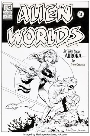 Sample artwork by Dave Stevens (1955 - 2008), known for comic art, illustration - View similar artists and auction records