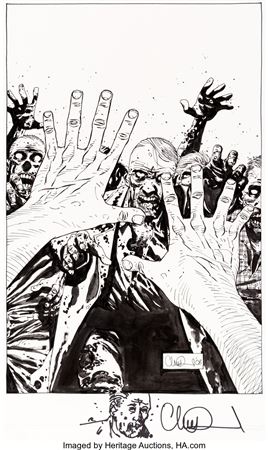 The Walking Dead #51 Cover Original Art (Image, 2008)