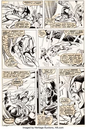 X-Men #110 Story Page 9 Original Art (Marvel, 1978)