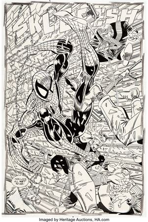 The Amazing Spider-Man #330 Splash Page 6 Original Art (Marvel, 1990)