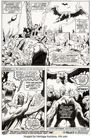 Sample artwork by Val Mayerik (Born 1950), known for illustration-comic book - View similar artists and auction records