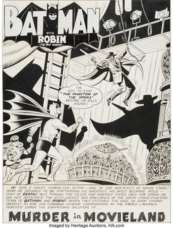 Detective Comics #314 Splash Page 1 Original Art (DC, 1963)