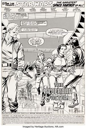 Star Wars #86 Splash Page 1 Original Art (Marvel, 1984)