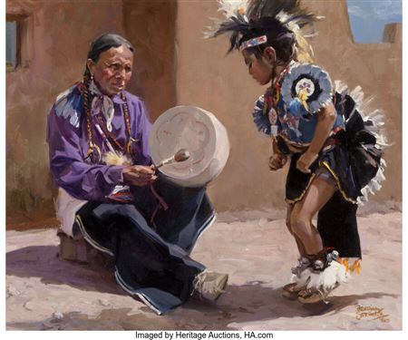 Dance Lesson by Bettina Steinke - Auction record, sale price, and art valuation. Compare with similar artists and explore comparable artworks.
