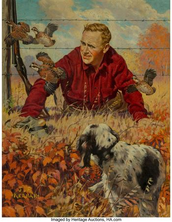Sample artwork by Joseph Kernan (1878 - 1958), known for illustrator, genre-outdoor, animal - View similar artists and auction records