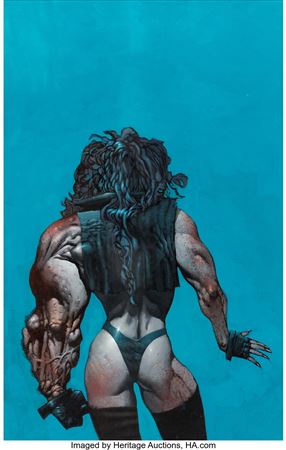 Simon Bisley Lobo's Back #2 Cover Original Art (DC, 1992)