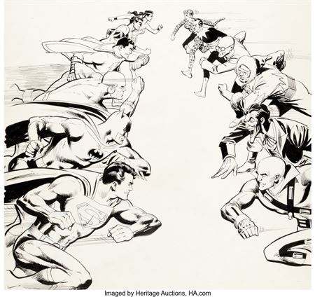 Dick Giordano Limited Collectors' Edition #C-39 Secret Origins Super Villains Cover Original Art (DC, 1975) by Dick Giordano - Auction record, sale price, and art valuation. Compare with similar artists and explore comparable artworks.