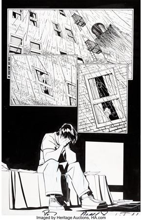 Humberto Ramos and Wayne Faucher Peter Parker: Spider-Man #46 Partial Story "A Death in the Family Part Three" Original Art Group of 15 (Marvel, 2002)