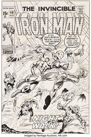 Sample artwork by George Tuska (1916 - 2009), known for comic book illustrator - View similar artists and auction records