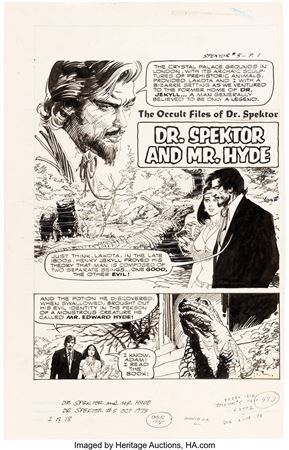 Jesse Santos The Occult Files of Doctor Spektor #5 2 Complete Stories Original Art Group of 25 (Gold Key, 1973)