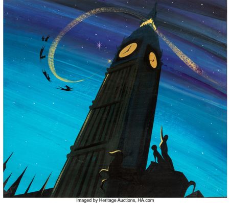Peter Pan Concept/Color Key Painting by Mary Robinson Blair - Auction record, sale price, and art valuation. Compare with similar artists and explore comparable artworks.