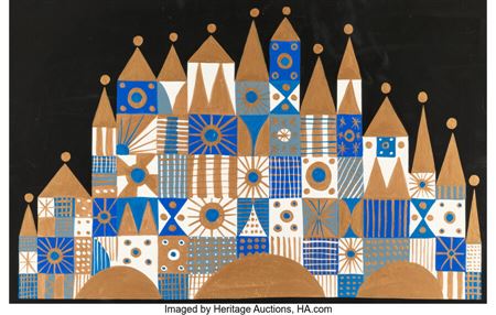 "It's a Small World" Castle Façade Concept Painting by Mary Robinson Blair - Auction record, sale price, and art valuation. Compare with similar artists and explore comparable artworks.