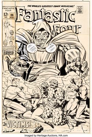Fantastic Four #86 Cover Original Art (Marvel, 1969)