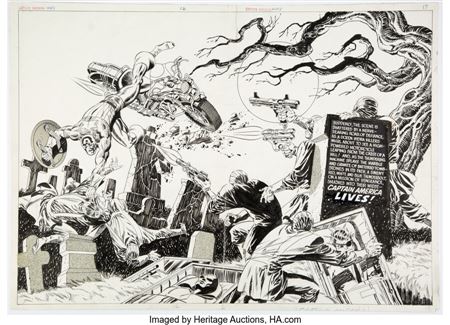 Sample artwork by James Jim Steranko (Born 1938), known for comic-book artist, illustrator - View similar artists and auction records