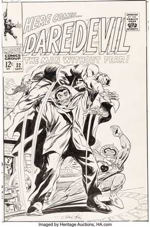 Daredevil #32 Cover Original Art (Marvel, 1967)