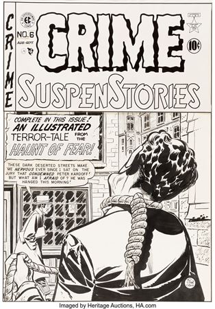 Crime SuspenStories #6 Cover Original Art (EC, 1951)