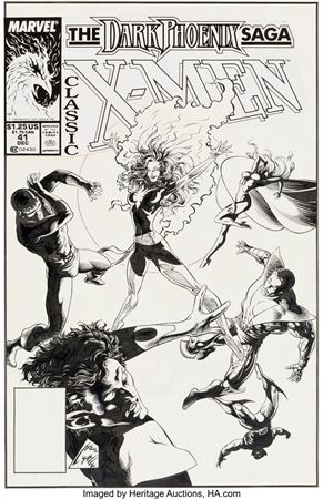 Classic X-Men #41 Cover Original Art (Marvel, 1989)