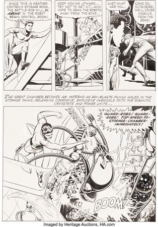 Magnus Robot Fighter #8 Story Page 22 Original Art (Western/Gold Key, 1964)