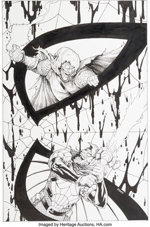 Amazing Spider-Man #696 Cover Original Art (Marvel, 2012)
