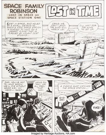 Space Family Robinson: Lost in Space on Space Station One #44 Story Page 1 Original Art (Gold Key, 1975)