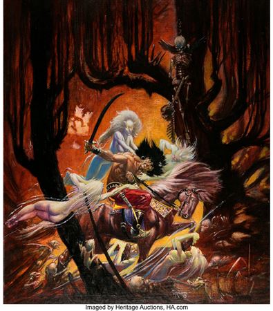 Savage Sword of Conan #91 Couverture Originale (Marvel, 1983)