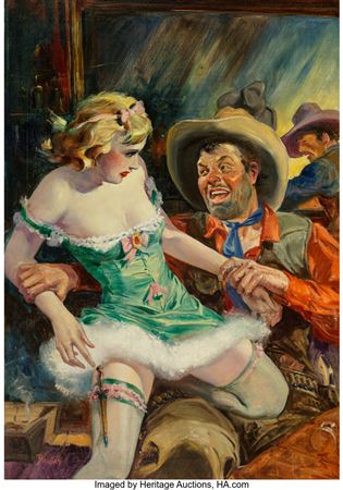 Montana Rendezvous, Spicy Western Stories magazine cover, December 1938