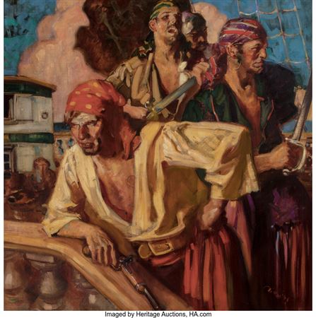 Sample artwork by Harry Timmins (1887 - 1963), known for illustrator, genre, landscape - View similar artists and auction records