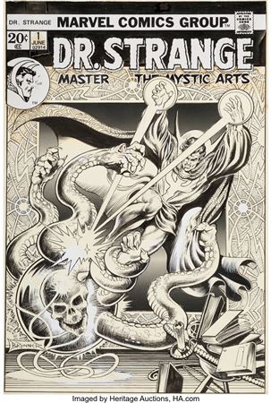 Doctor Strange #1 Cover Original Art (Marvel, 1974)