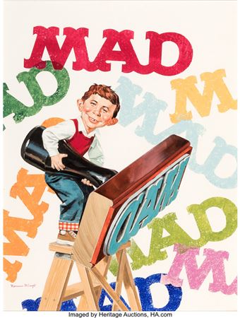 MAD #78 Cover Painting Original Art (EC, 1963)