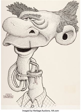 Common Types of Barflyze Illustration Original Art (Wolverton Enterprises, 1974)