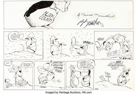 Bloom County Sunday Comic Strip dated 11-27-88 (Washington Post Writers Group, 1988)