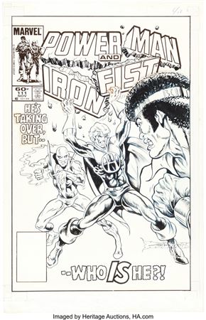 Power Man and Iron Fist #111 Cover Original Art (Marvel, 1984)