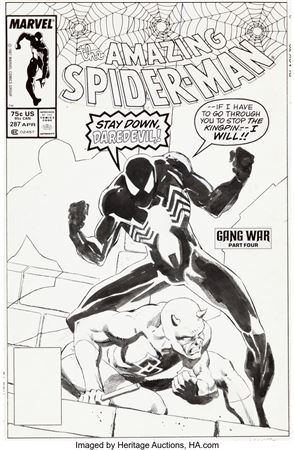 Amazing Spider-Man #287 Cover Original Art (Marvel, 1987)