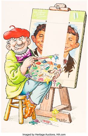 MAD Super Special #69 MAD Mania 2 Cover and Inside Front Cover Painting Original Art (EC, 1989)