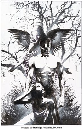 Hellshock #1 Cover Original Art (Image, 1997)