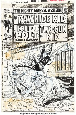 The Mighty Marvel Western #10 Cover Original Art (Marvel, 1970)
