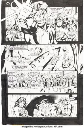JLA #23 Story Pages 18-19 Original Art (DC, 1998)