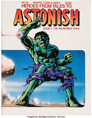 Marvel Comics Index #7A "Heroes From Tales to Astonish: Book 1: The Hulk" Wraparound Cover Original Art (G&T Enterprises, 1978)