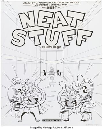 Best of Neat Stuff Trade Paperback Cover Original Art (Fantagraphics, 1987/2018)