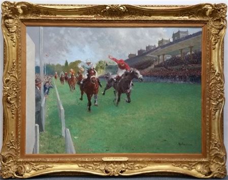 La Pacha horseracing sporting portrait