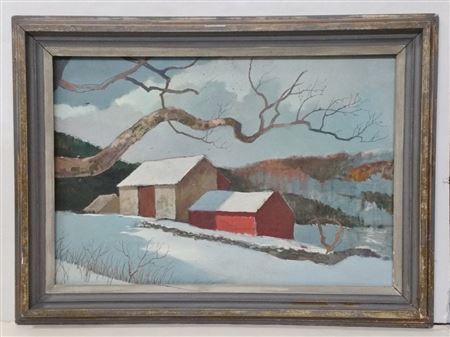 Barn Mountain Landscape