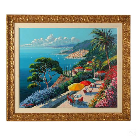Coastal cliff side scene