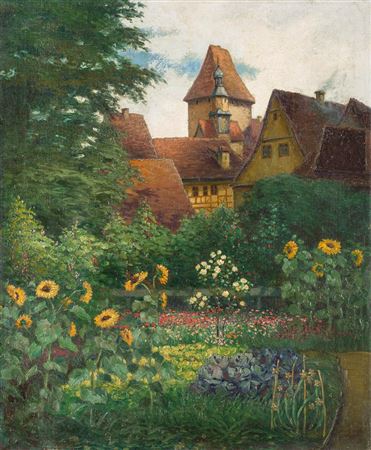 Garden in old town
