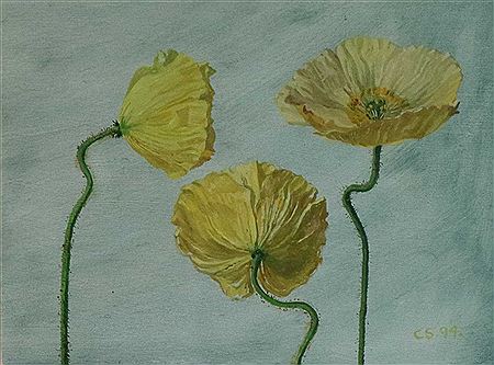 Sample artwork by Carolyn Cann Sergeant (1938 - 2018), known for botanical , floral still-life painting - View similar artists and auction records