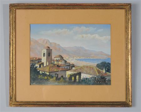 Mediterranean coastal town (possibly North Africa)