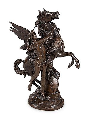Persée et Pégase avec la tête de Méduse