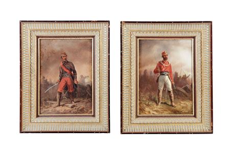 Soldiers (two works), 1867
